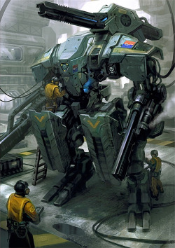 jump-gate:  Mech concept by Daryl Mandryk