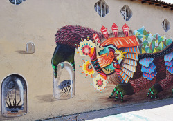 itscolossal:  The Mythical Beasts of Painter and Street Artist Curiot 