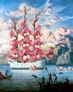 all-of-a-tremble:  Vladimir Kush (born 1965) is a Russian born surrealist painter and sculptor. He studied at the Surikov Moscow Art Institute, and after several years working as an artist in Moscow, his native city, he emigrated to the United States,