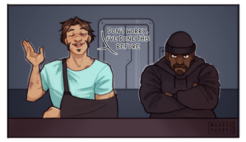 moodyspoodys: He has to learn somehow I swear to god, overwatch with @blacksmiley-c is a blackwatch 