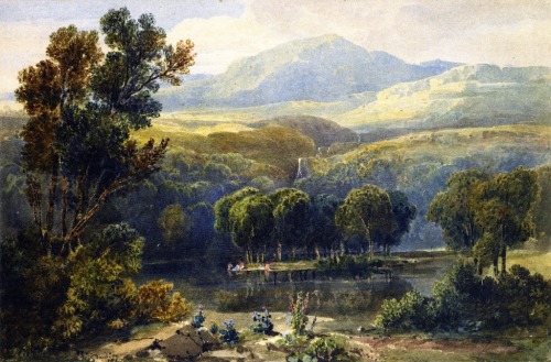 Lake Scene, North Wales, 1811, David Cox