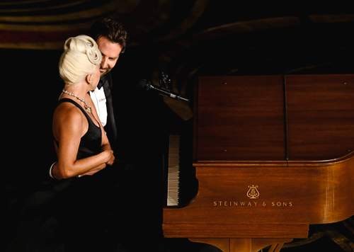 im-pikachu: Lady Gaga and Bradley Cooper performing “Shallow” onstage during the 91