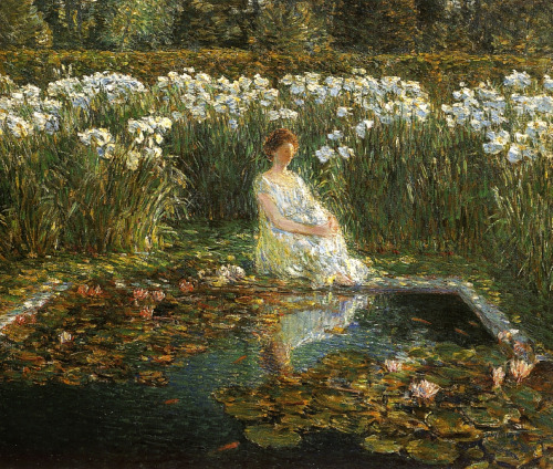 childe-hassam:Lilies, 1910, Childe Hassam