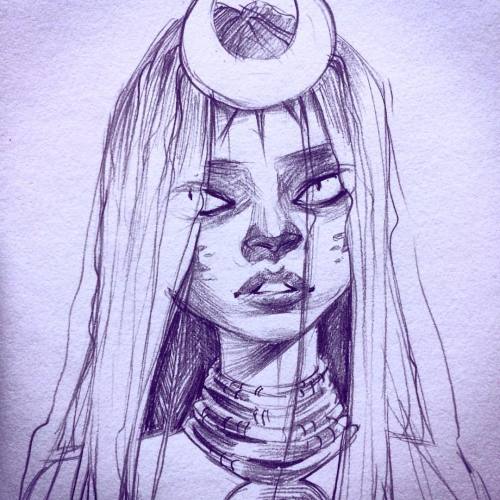 Porn mioree:  Small #enchantress doodle from #suicidesquad photos