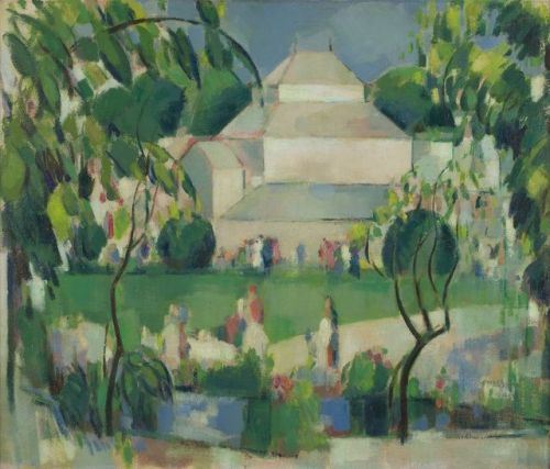 Greenhouse Botanic Gardens   -    John Duncan Fergusson, 1951Scottish, 1874 - 1961Oil on canvas, 54c