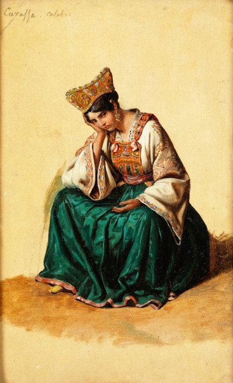 Study of a lady from Procida, an island off the coast of Naples in southern Italy, by Edouard Pingre