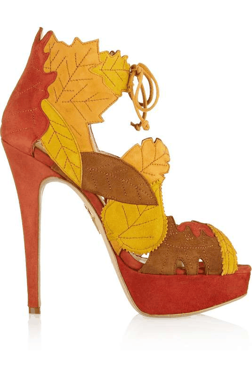 High Heels Blog Gardenia cutout suede sandals via Tumblr