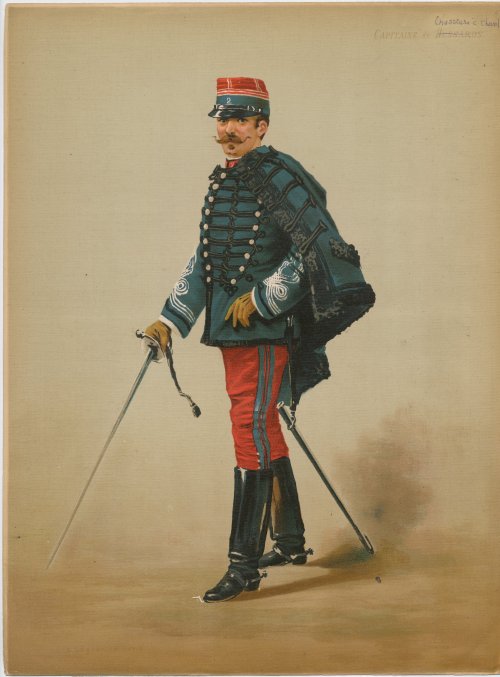 tacerror:Capitaine de hussards or capitaine de chasseurs à cheval, 1875By Auguste Legras from the An