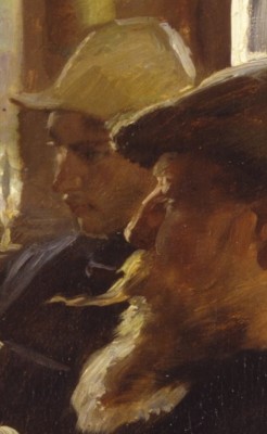 Detail From * Artists’ Luncheon At Brondum’s Hotel*, Peder Severin Kroyer, 1883