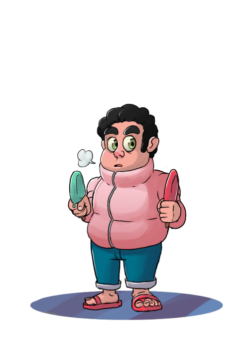 frazzler:  Steven Quartz Universe. I had to draw that coat. Probably bought two ice pops for when Amethyst inevitably steals one. Rest of the gems to come soon! 