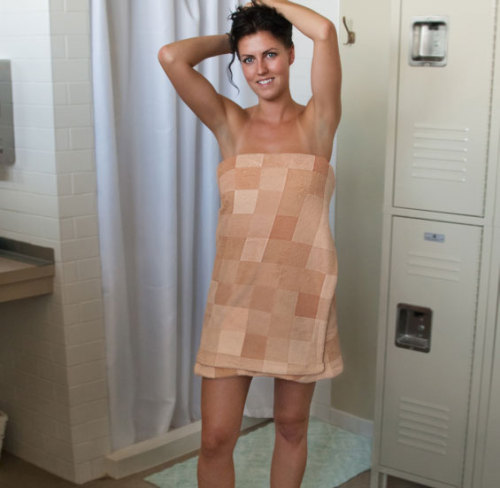 Porn Pics odditymall:  Pixelated Censorship Towel