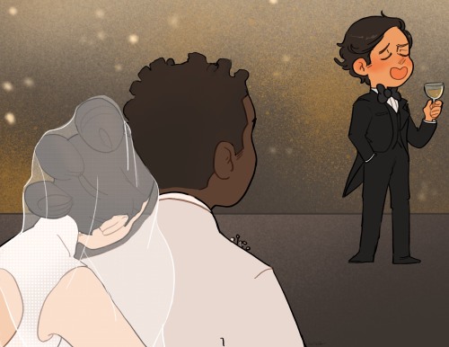 finnreyfridays: In a parallel universe somewhere, the end of TROS featured Poe giving the toast at F
