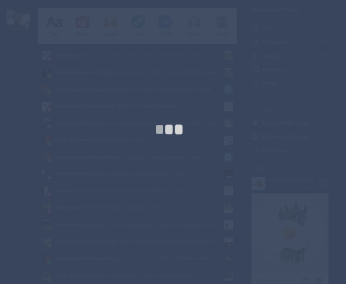 A really weird thing happened just now. I was trying to reblog a post from itsstuckyinmyhead and the