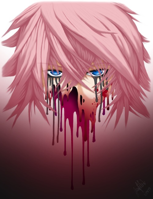 the-art-of-teasing:His Melting Gaze(An image of my roleplay character, Marluxia, from Kingdom Hearts