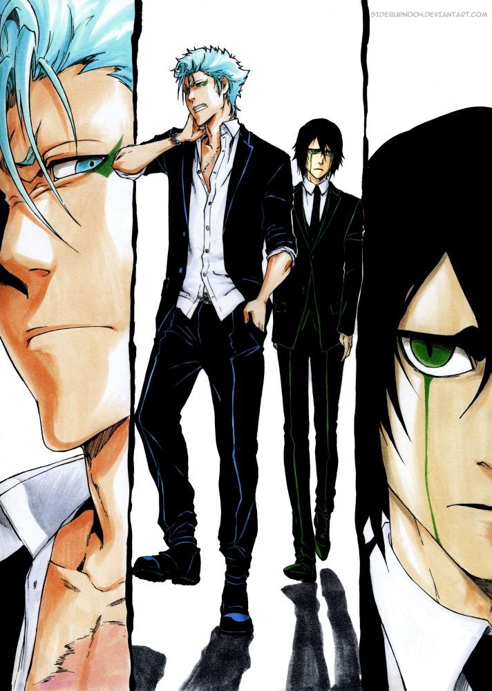 mugenalee:  She draw Grimmjow so perfectly! I love her work so much=&gt;http://sideburn004.deviantart.com/