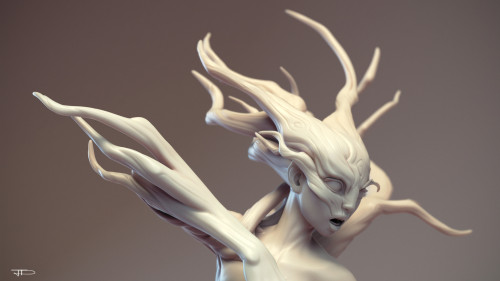 eiruvsq:3D Sculptor &amp; Digital Artist:Julien Desroy“Centaure”“Personal stuff…”