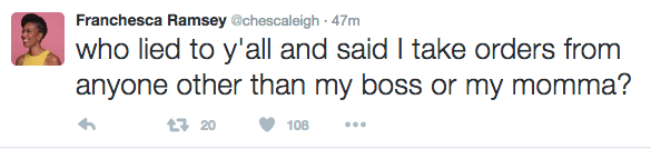 chescaleigh:  public-rhetoric:  @chescaleigh is always dealing with some BS from