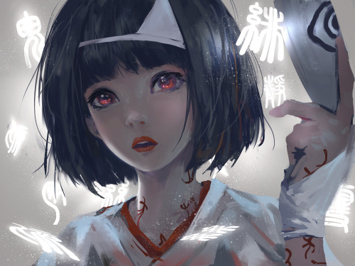 otakurei:  Amazing Art By WLOP 