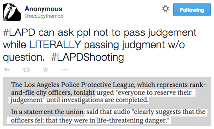 revolutionarykoolaid:#Every28Hours (3.2.2015): LAPD officers shot dead a homeless man yesterday, str