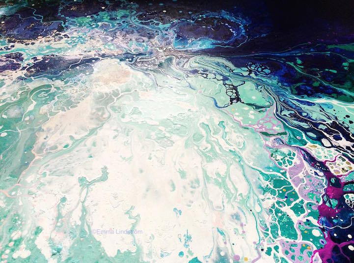 mymodernmet:  Interview: Ethereal Marbled Paintings Express the Inner Light Inside
