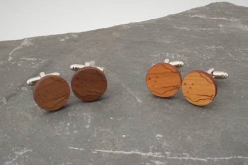 Planet cufflinks are now on our Etsy Shop! Choice of Earth, Mars, Jupiter and Saturn in wither walnu