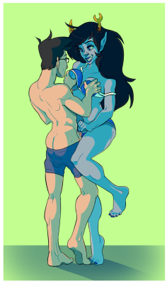 nsfwminerals:  This one’s a commission! It’s been a while since I’ve drawn any homestuck ahah..