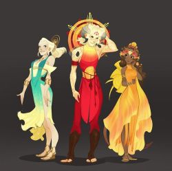 sketcholivia:  Sun festival costuming and