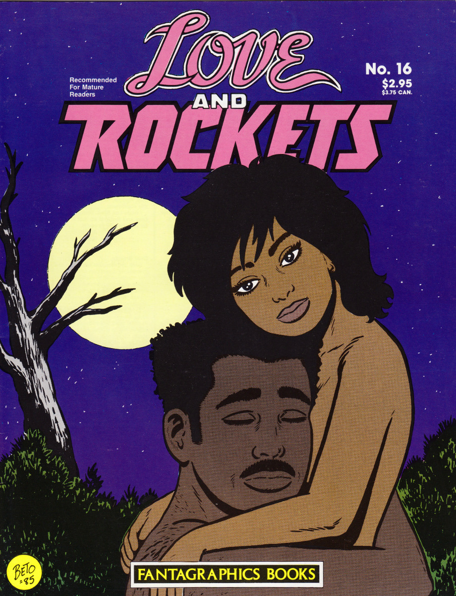 Love and Rockets No. 16 (Fantagraphics, 1985). Cover art by Gilbert Hernandez.From