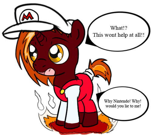 taboopony:  poor Goredoph the destroyer, trying to find ways to control his fire,  Though one day he will learn cosplay cant solve all your problems  xD Naww <3