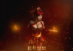 Happy Chinese New Year!Olga As Linaphoto By Me