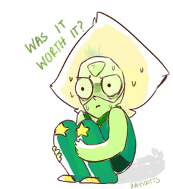 kayydotts:  CONGRATULATIONS PERIDOT ON YOUR CRYSTAL GEM INITIATION!We all doubted herrough sketch cause I was so excited