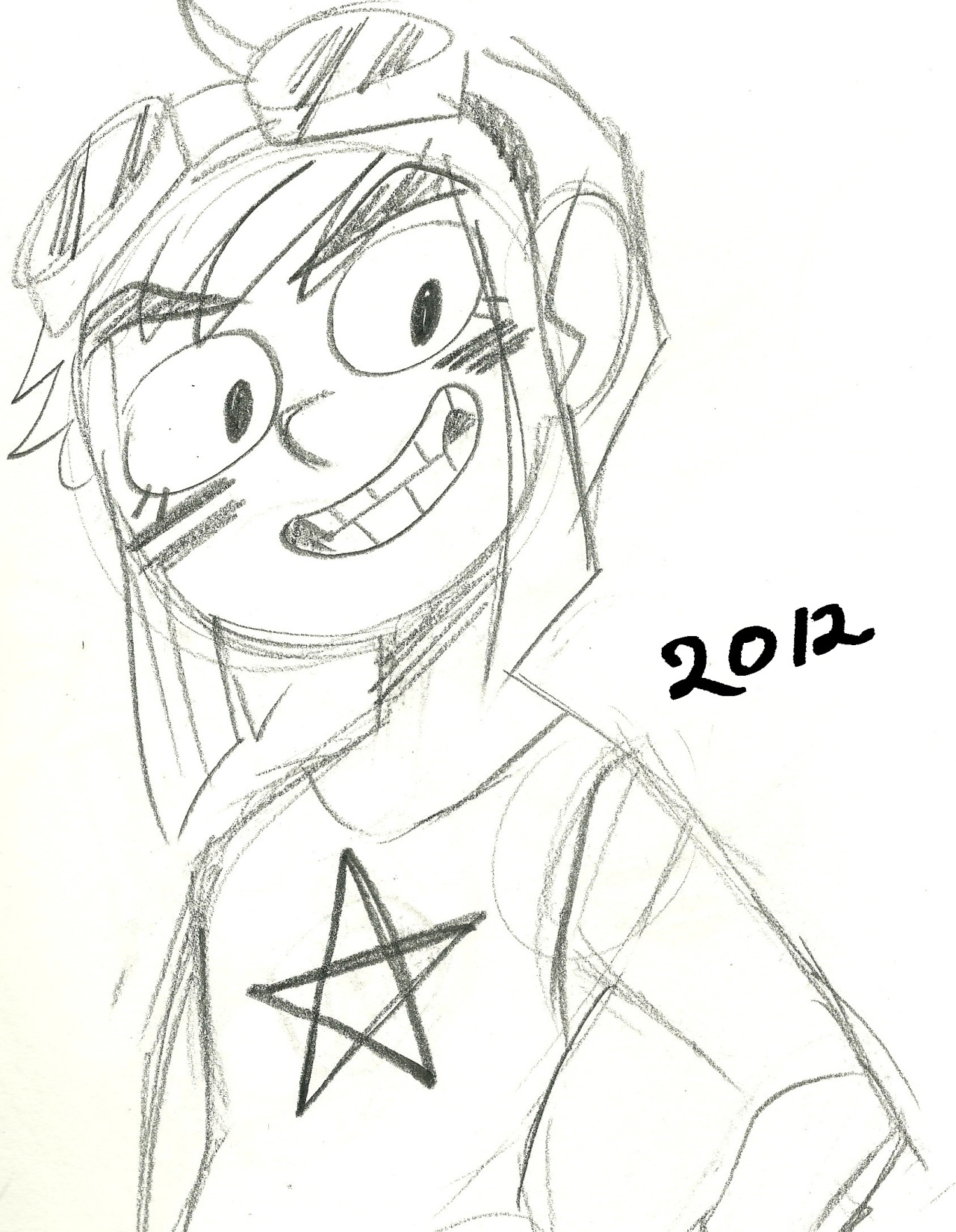 I gathered up some doodles of my OC; RiRi! i made her when i was about 11, and made