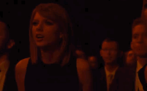 tbhwasitworthit:  sokkaswift:carlylala:TAYLOR DANCING TO KANYE  RIGHT NEXT TO KIMBAE