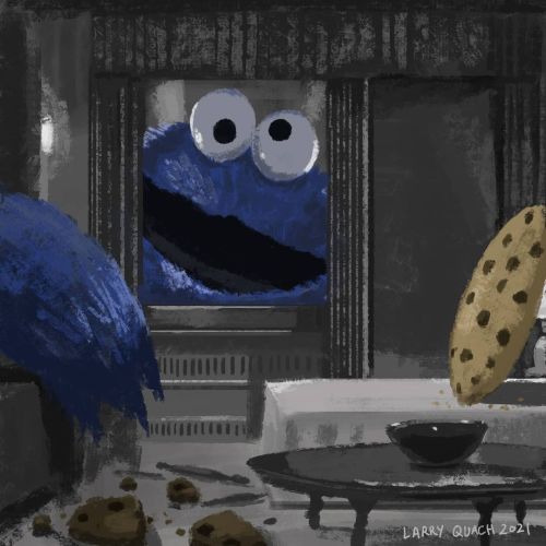 #Furbruary Day 8#Kong#cookiemonster#sesamestreetHere’s two versionsGonna try to paint a &ldquo