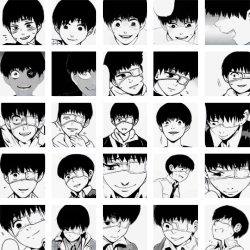 quinsdecim:  every single cap of kaneki smiling in the manga 