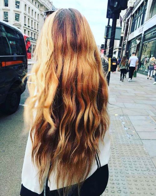 Hair #hair #london #holiday #blondehair #orangehair #longhair...