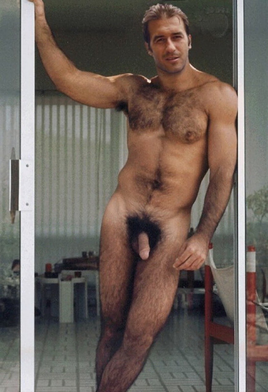 Naked gay men with hairy armpits