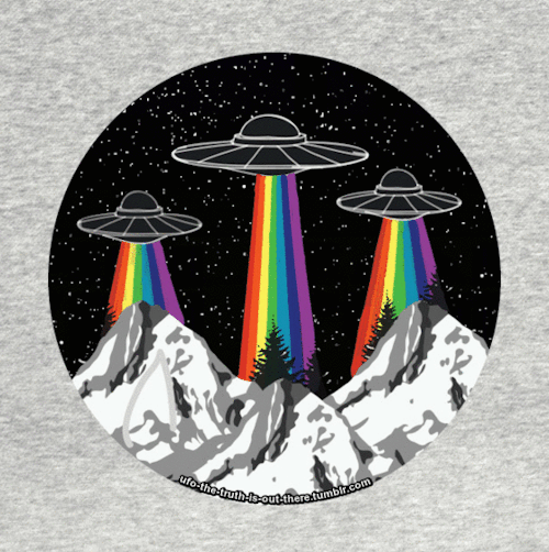 ufo-the-truth-is-out-there:Rainbow UFO porn pictures