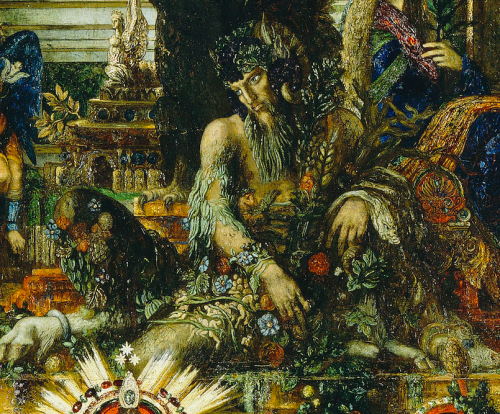 gustave moreau, jupiter and semele (details)