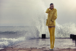 latex-stockings-in-fashion:  Photographer: Marc Philbert http://www.marcphilbert.com/ Yellow latex stockings by ATSUKO KUDO 