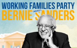 berniesrevolution:  delendarius:  In a landslide vote, the progressive Working Families Party endorses Bernie Sanders for President of the United States!  Wow! It really was a landslide with over 87.4% of voters in every state choosing Bernie Sanders