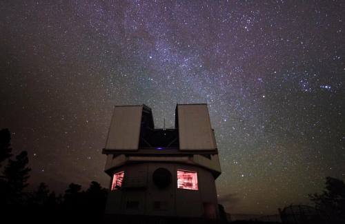 Lowell astronomer Joe Llama took this photo last night while observing the night sky with Lowell&