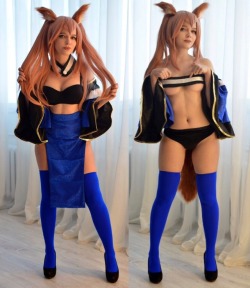 love-cosplaygirls:  With skirt or without? ~ by Evenink_cosplay  YUMMILICIOUS!