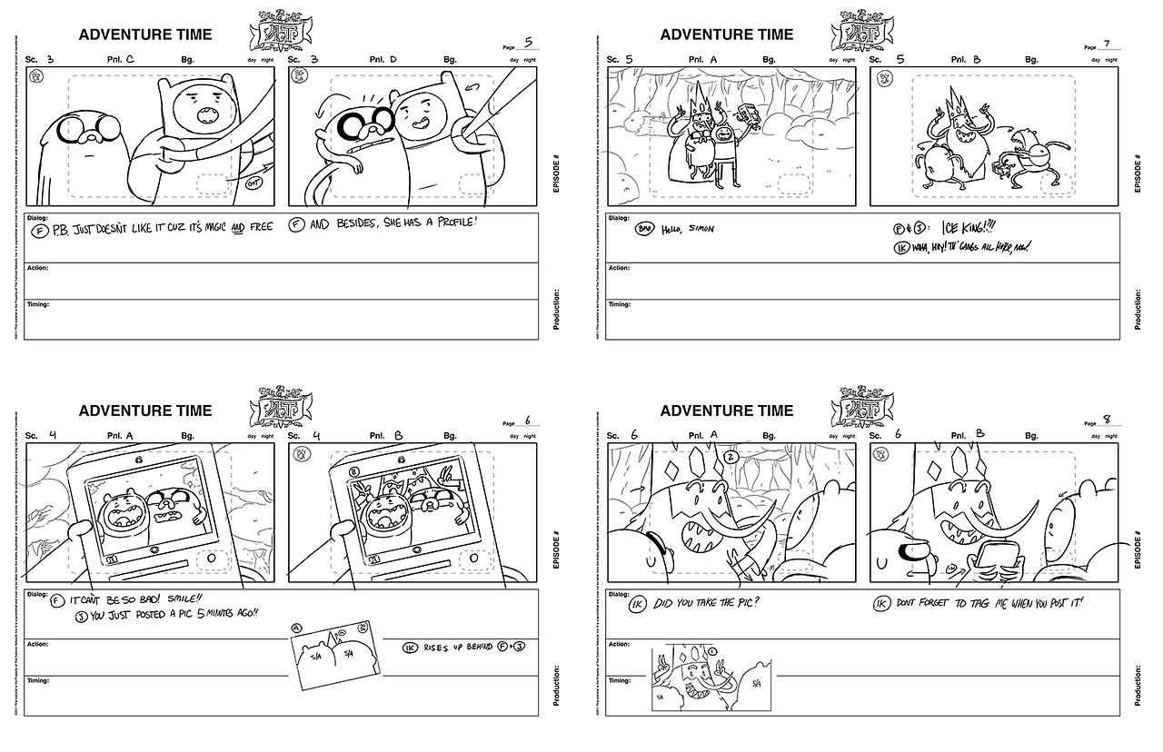 charmainevee: My storyboard test for Adventure Time I did back in 2015~  **FYI, I