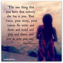 astrix9470:  chrissymiller89:  Everyone is replaceable in what they can do, but NOT in who they are. The greatest gift you have to give anyone is yourself. ~cm  I THANK You!  I like that.