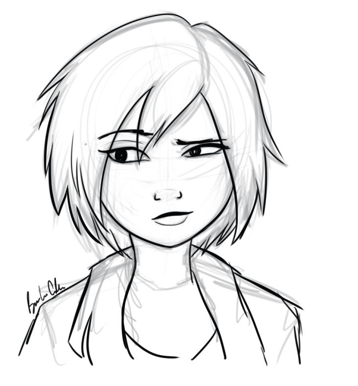 youmakemefeelthesame:  Got hella bored and doodled Gogo and Hiro uwu  oh gogo~ &lt;3