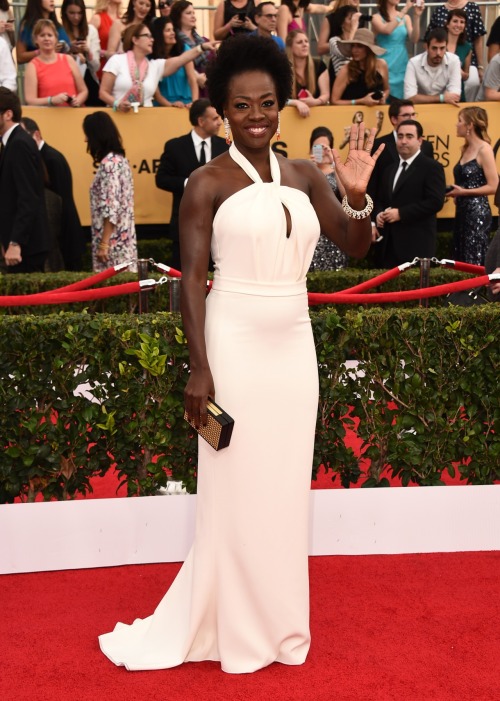 midniwithmaddy:Actresses of Color -  21st Annual Screen Actors Guild Awards Lupita Nyong’o, Viola Da