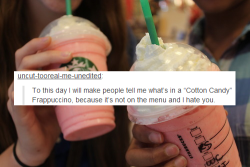 mekkatwerk:  venticupofmeh:  Since everyone got a kick out of the barista texts posts, here’s part 2!  Part 1   OH MY GOD.