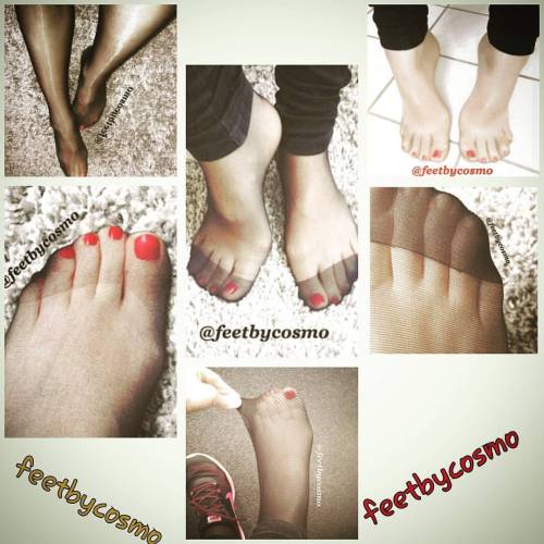 randomaddict: A short collection of @feetbycosmo ’s sexy feet in nylons!  #toes #toecollection #pedi