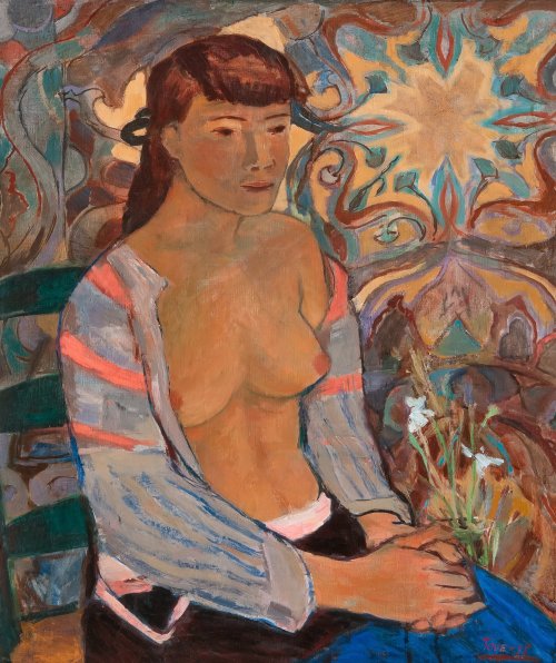 Tove Jansson (Finnish, 1914 – 2001)Portrait of Maya (1938).Tove Jansson is most known as a writer, t